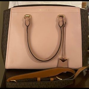 Michael Kors Rose and Signature Print Purse